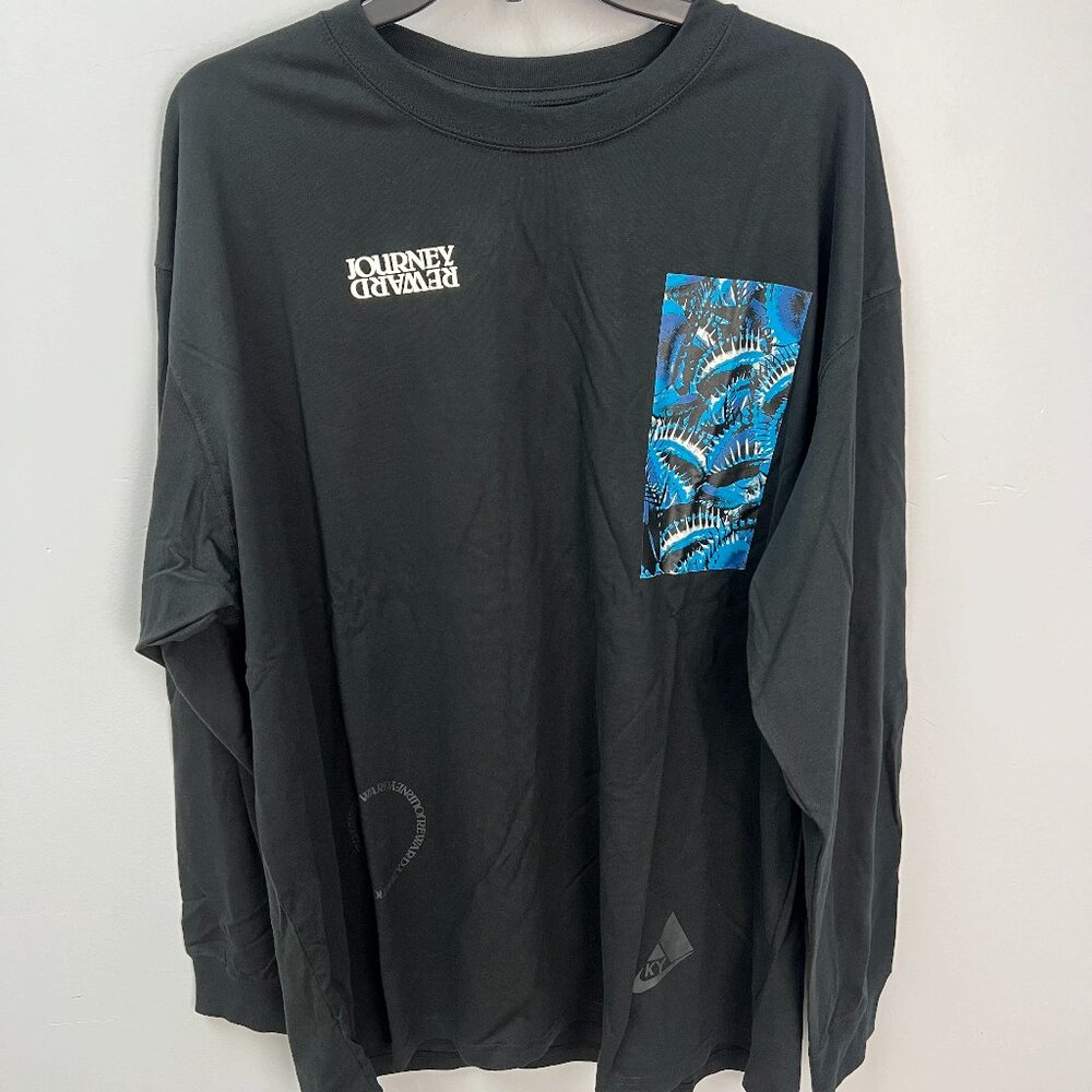 Nike Kyrie Journey Reward Black Long Sleeve T-Shirt DV9725-010 Mens S, XL, or LT